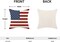 4th of July Patriotic Pillow Covers 18x18, Set of 2, American Flag Decorative Throw Pillowcases for Independence Day, Stars and Stripes Outdoor Cushion Covers for Sofa, Couch, Living Room, and Bed Decor